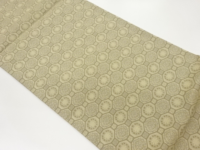 JAPANESE FUKURO OBI / WOVEN FLOWER CREST